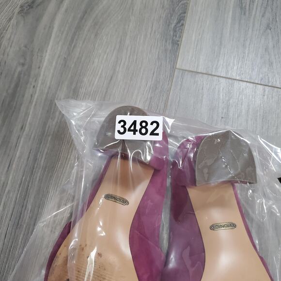 Vionic Shoes Witch Fairy Women Size 6.5 Pink Presley Mules Block Heel Suede Bow - Picture 12 of 12